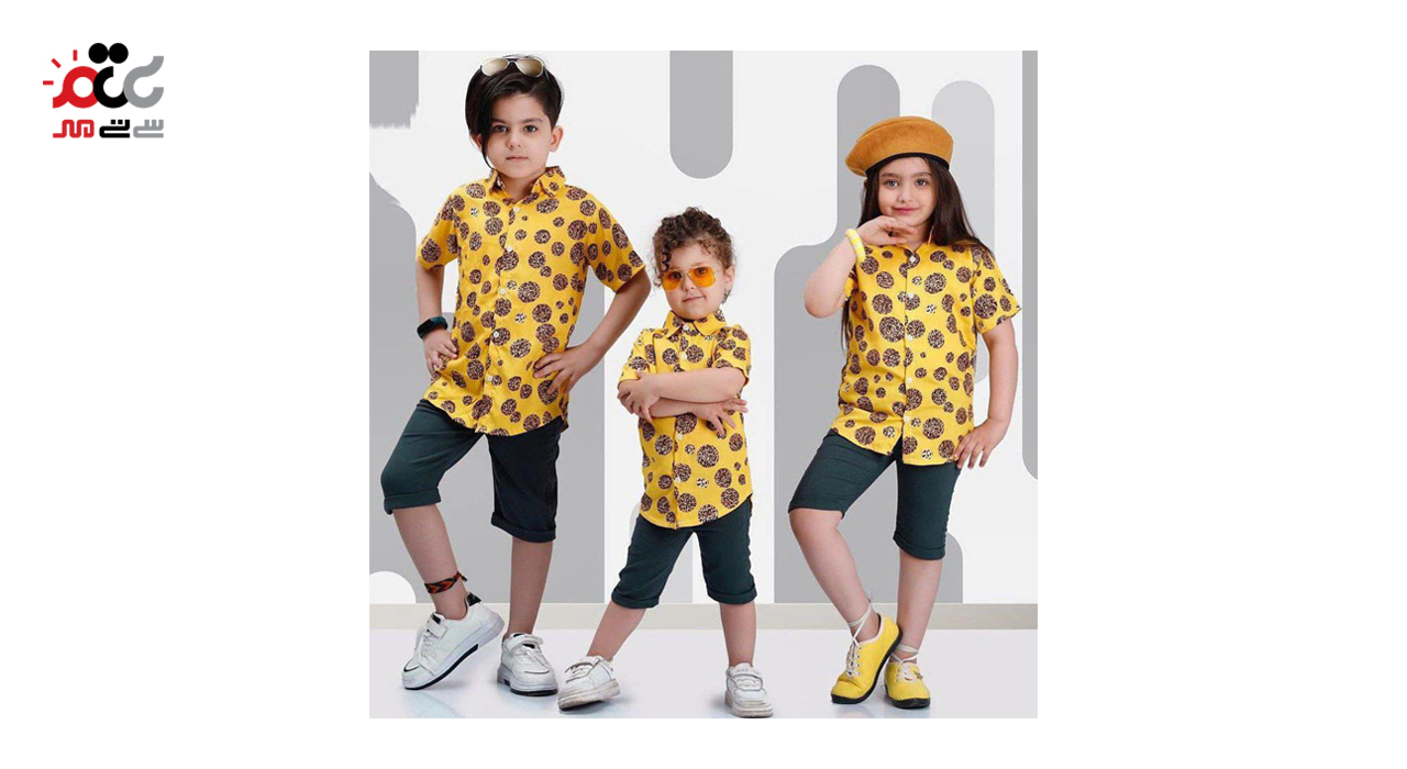 ست دو تیکه هاوایی و شلوارک مدل ویروس کد 216