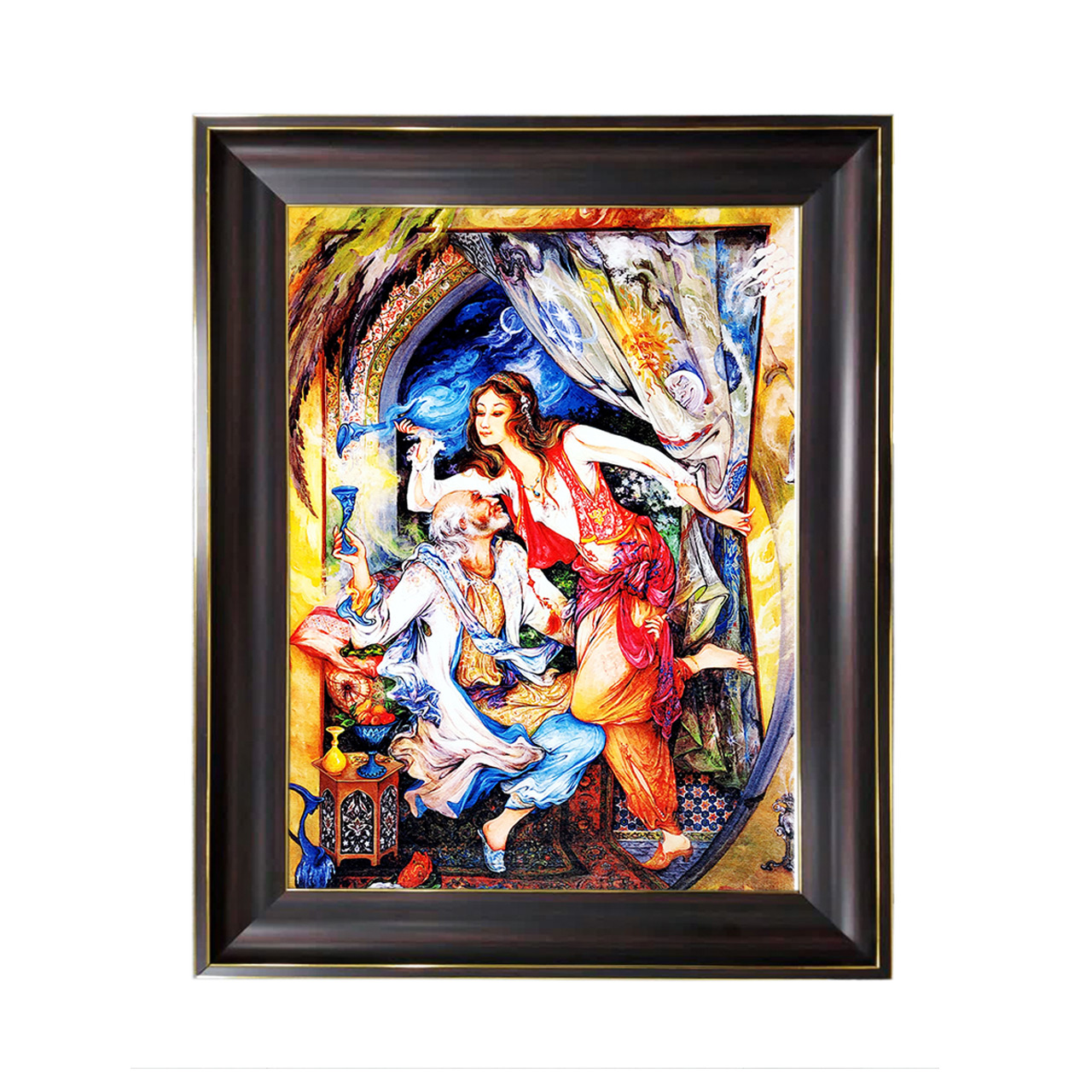 تابلو فرش چاپی طرح مینیاتوری کد 16027 سایز 40×60 سانتی متری