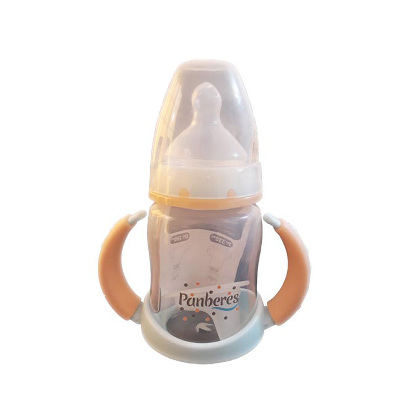 شیشه شیر بزرگ دسته دار پنبه ریز مدل خورشیدظرفیت 220 میلی لیتری