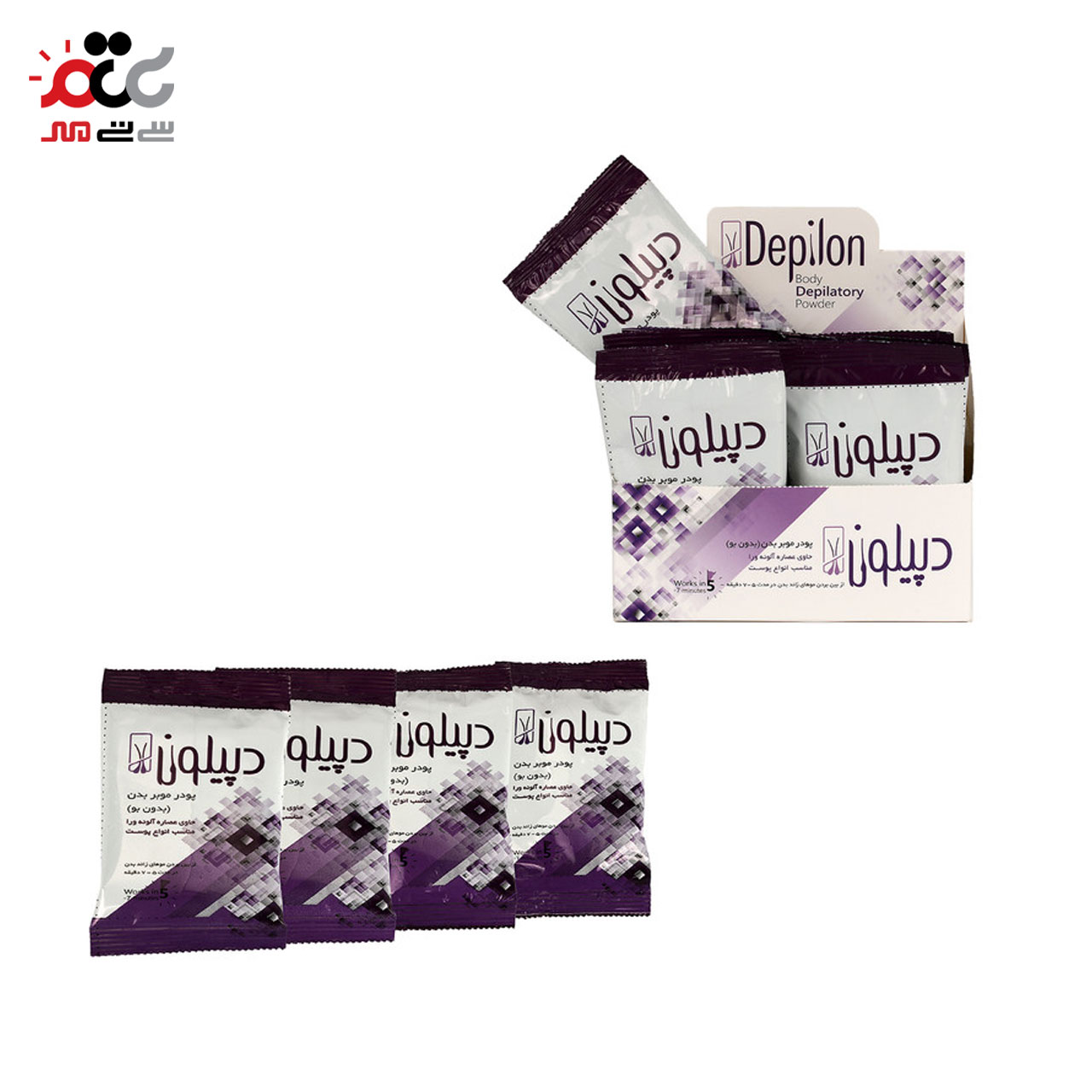 پودر موبر دپیلون مدل آلوئه ورا 10 عددی