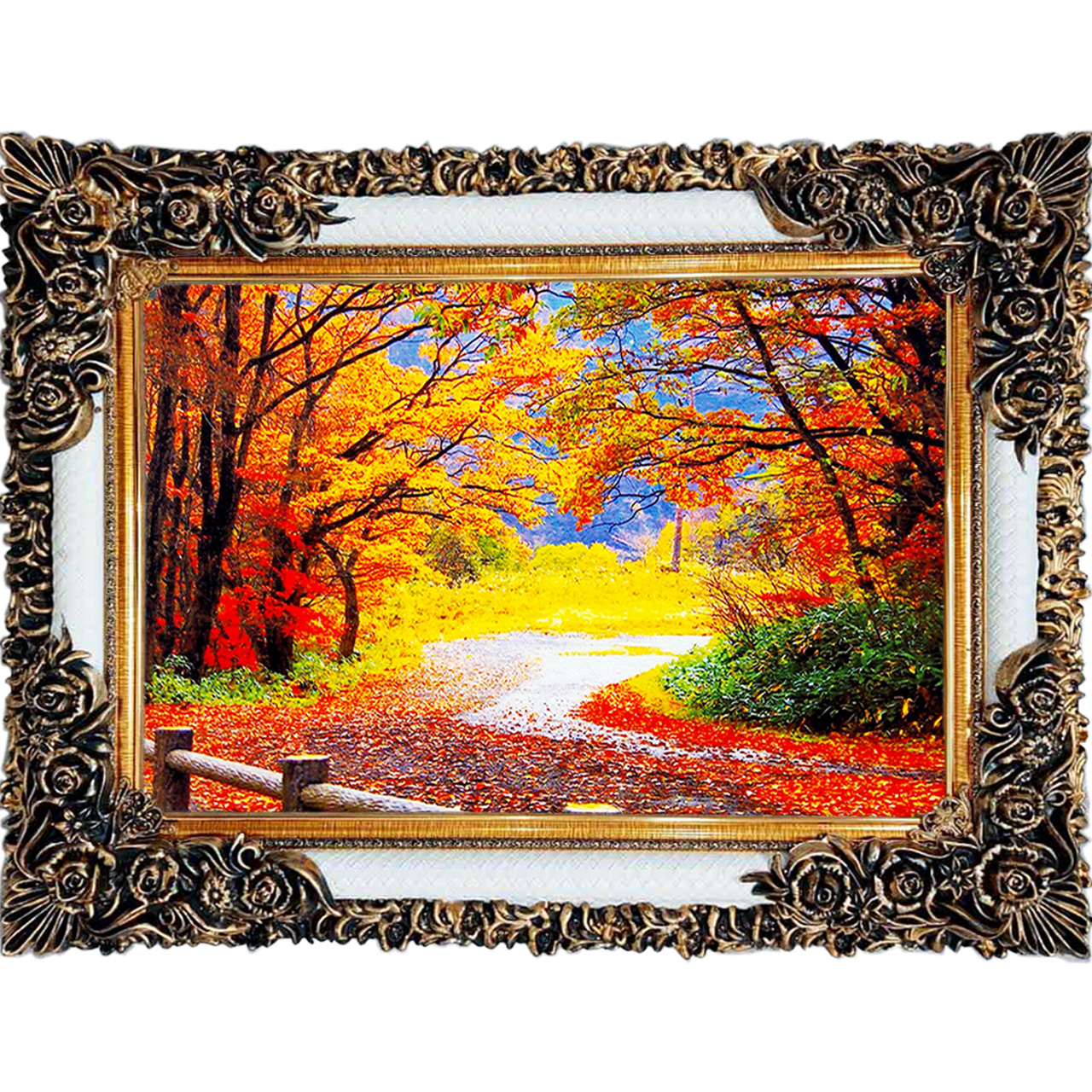 تابلو فرش چاپی طرح منظره کد 10046 سایز 100×70 سانتی متری