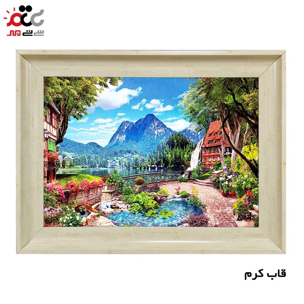 تابلو فرش طرح منظره کد 10124  سایز 60×40 سانتی متری