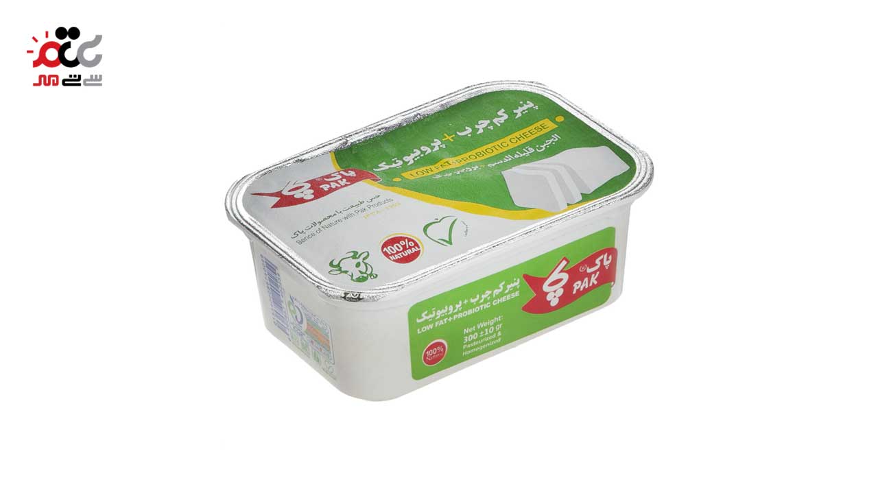 پنیر کم چرب پروبیوتیک پاک 300 گرمی