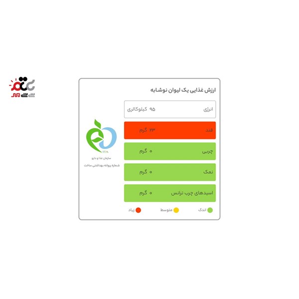 نوشیدنی مالت هلو افس 330 میلی لیتری