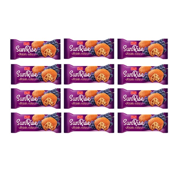 کیک دوقلو سان رایس شیرین عسل 70 گرمی بسته 36 عددی