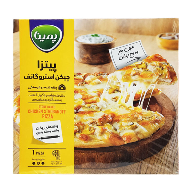 پیتزا چیکن استروگانف آماده پمینا کاله 450 گرمی