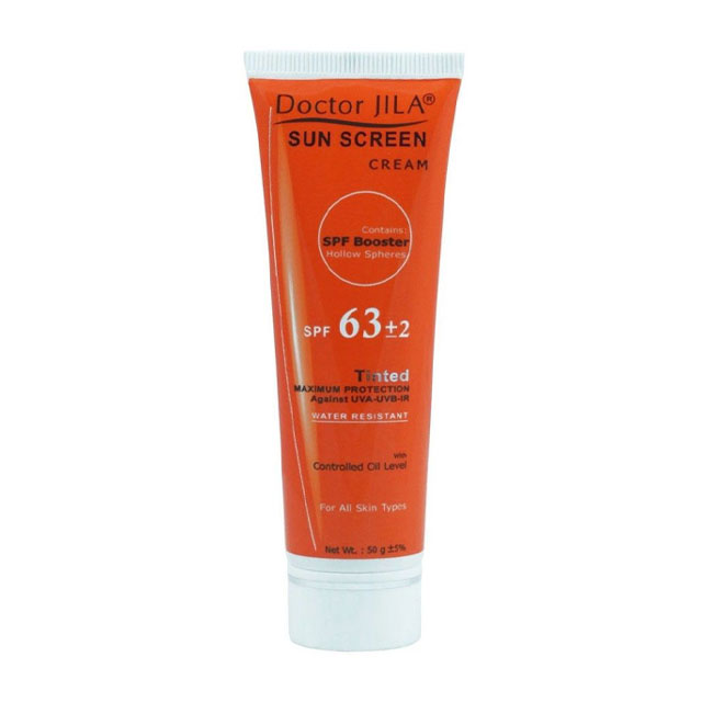 کرم ضد آفتاب رنگی SPF 63 دکتر ژیلا 50 گرمی