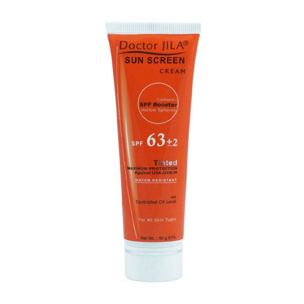 کرم ضد آفتاب رنگی SPF 63 دکتر ژیلا 50 گرمی