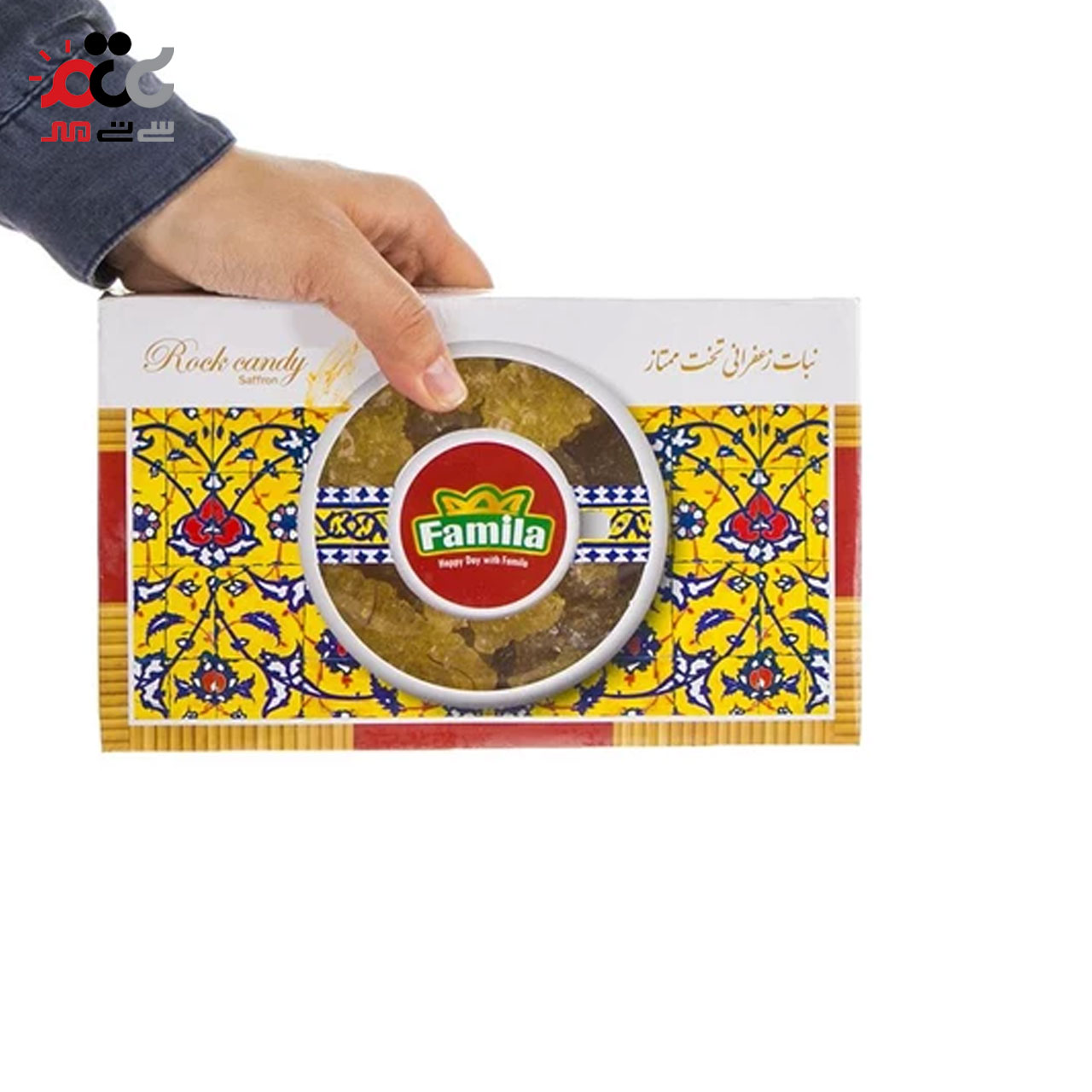 نبات زعفرانی تخت ممتاز فامیلا 900 گرمی