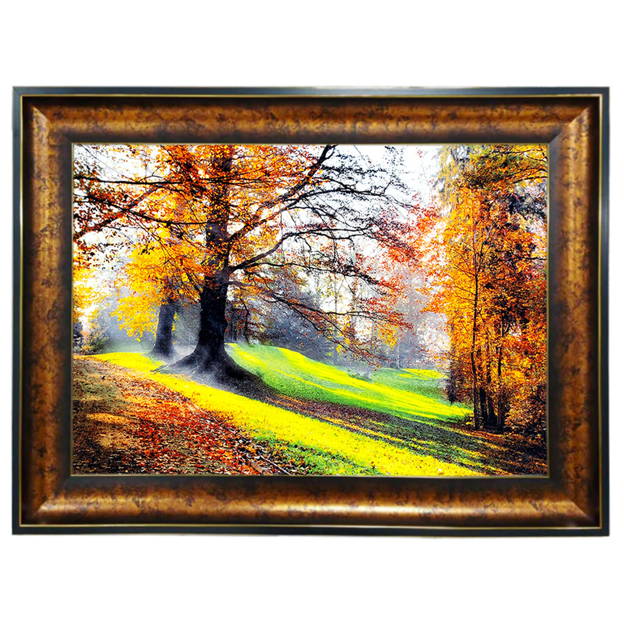 تابلو فرش چاپی طرح منظره کد 10040 سایز 100×50 سانتی متری