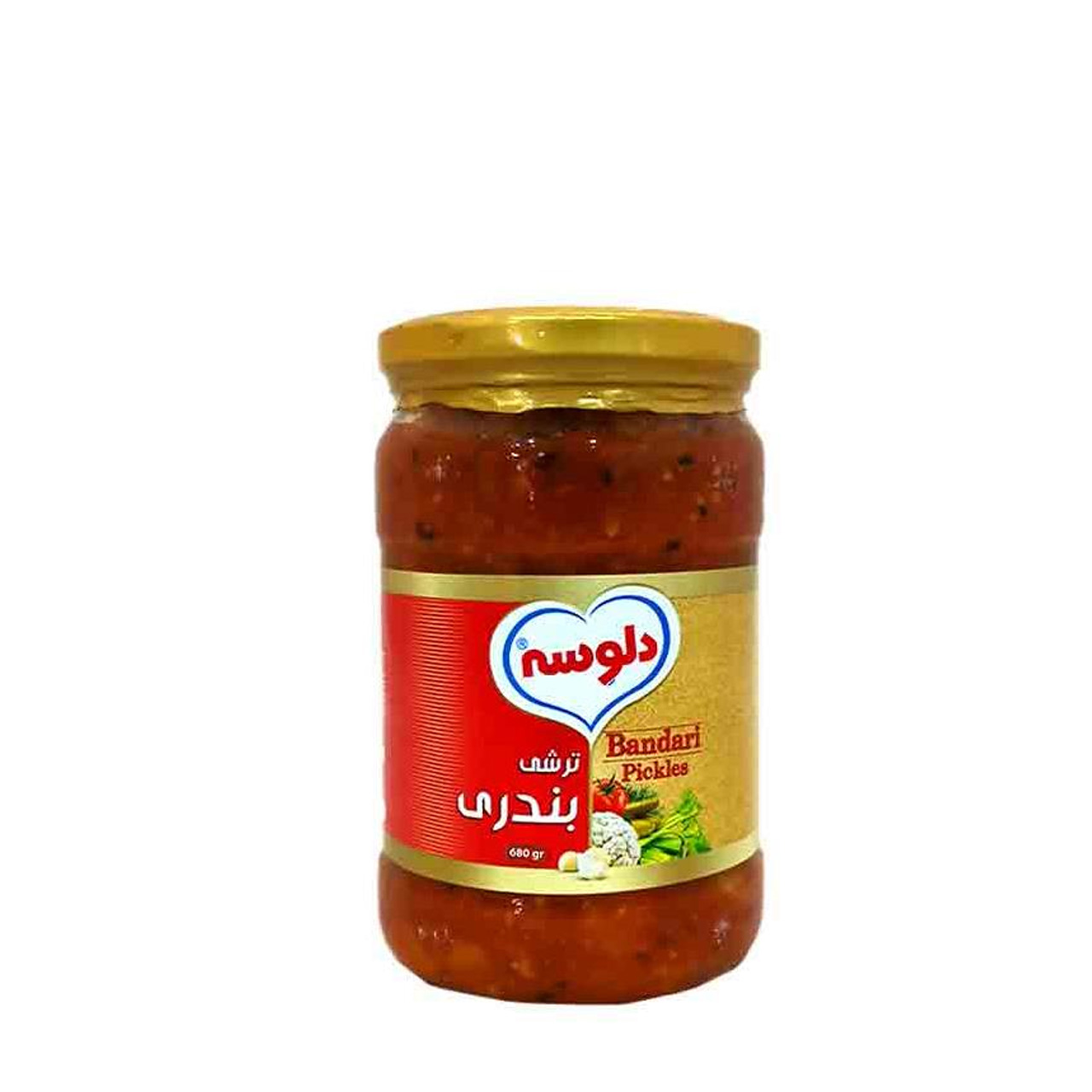 ترشی بندری دلوسه 680 گرمی