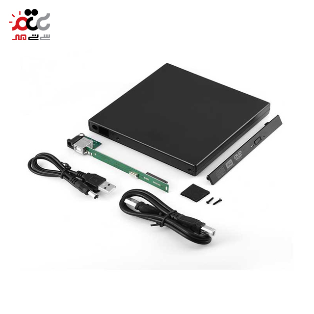 باکس تبدیل DVD رایتر اینترنال SATA به اکسترنال USB2.0 مدل اسلیم