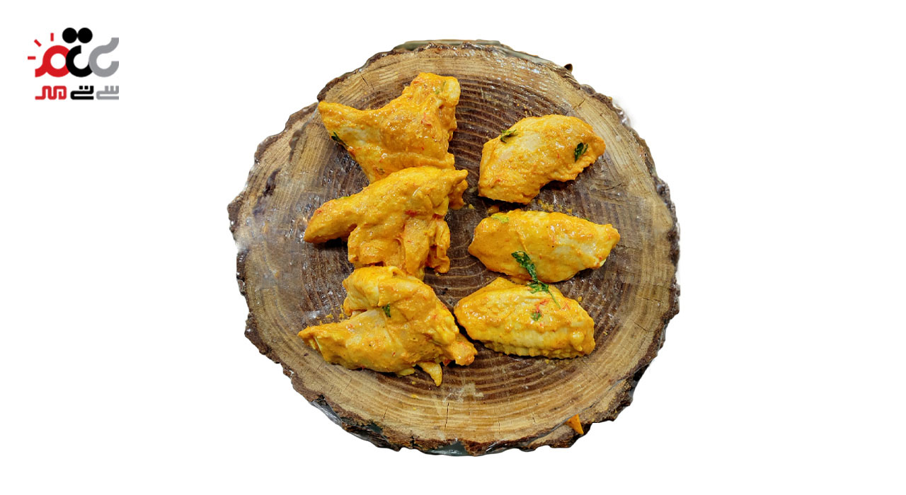 بال و بازو زعفرانی مرغ شمال رتبه A مقدار 500 گرمی