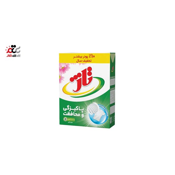 پودر ماشین لباسشویی رنگین شوی تاژ با رایحه شکوفه بهاری بسته 5 عددی