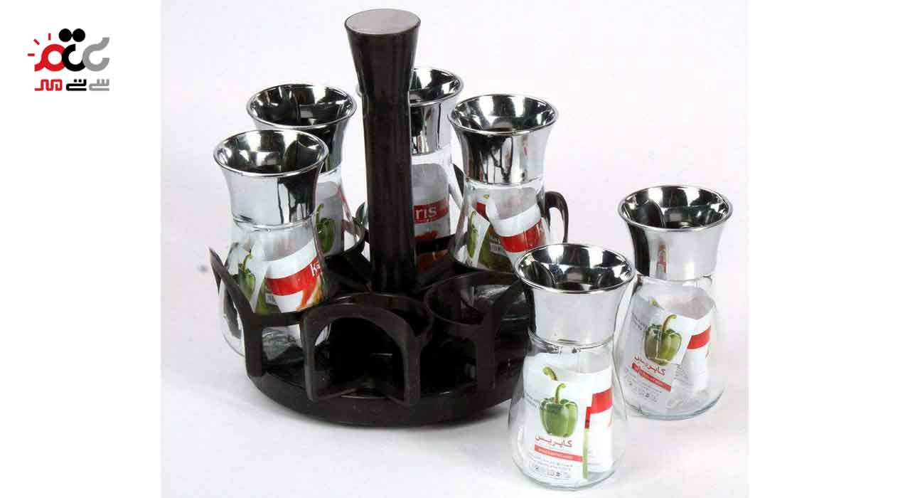 ست جای ادویه رومیزی پرسیکا 7 پارچه