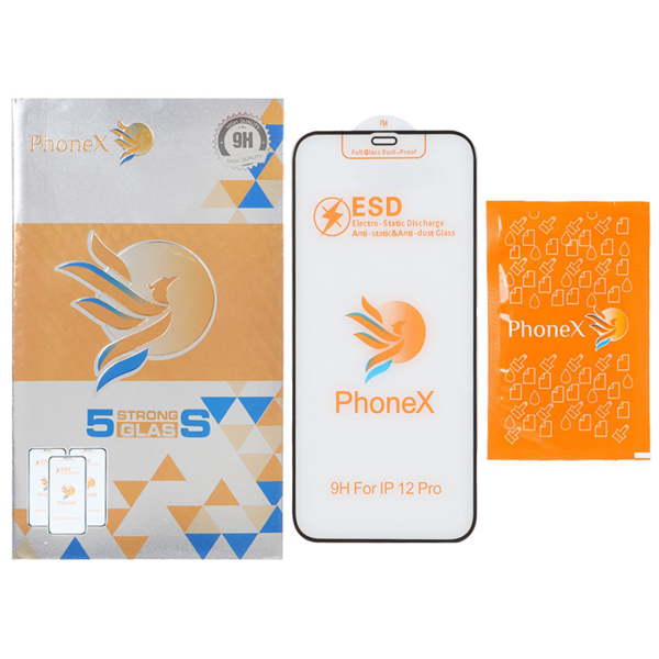 محافظ صفحه نمایش شیشه ای ESD - Phonex مدل Apple iPhone 12 / iPhone 12 Pro (پک دار)