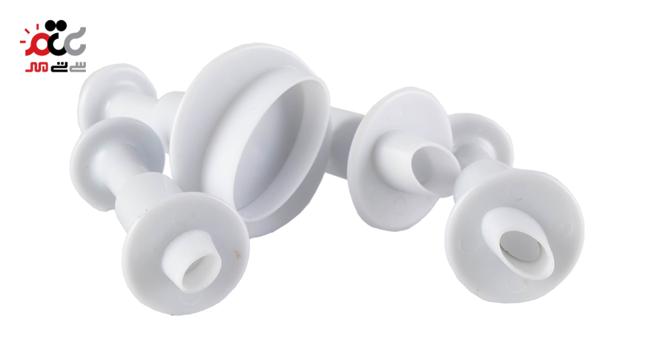 کاتر شیرینی پزی مدل فشاری طرح بیضی مجموعه 4 عددی