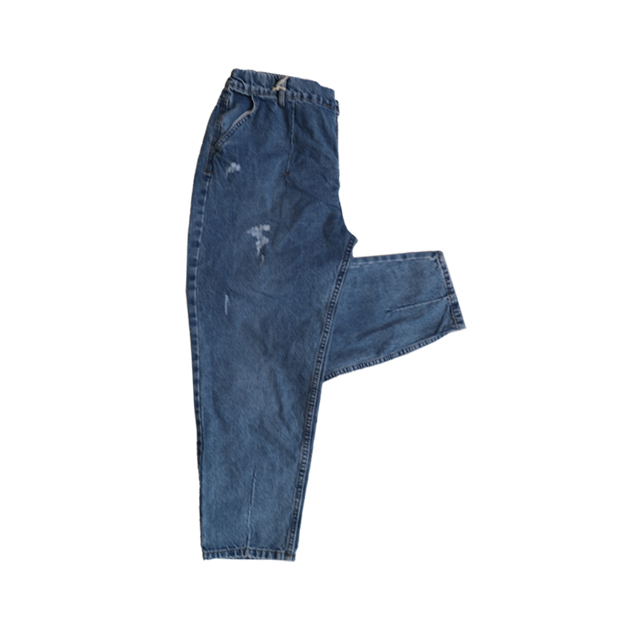 شلوار جین کمر کش مدل مام استایل 