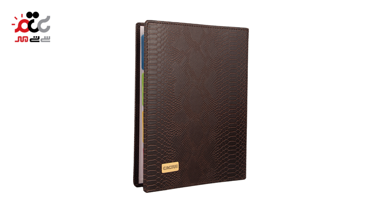 کلاسور قفل پلاستیک چرمی کاکتوس 100 برگ