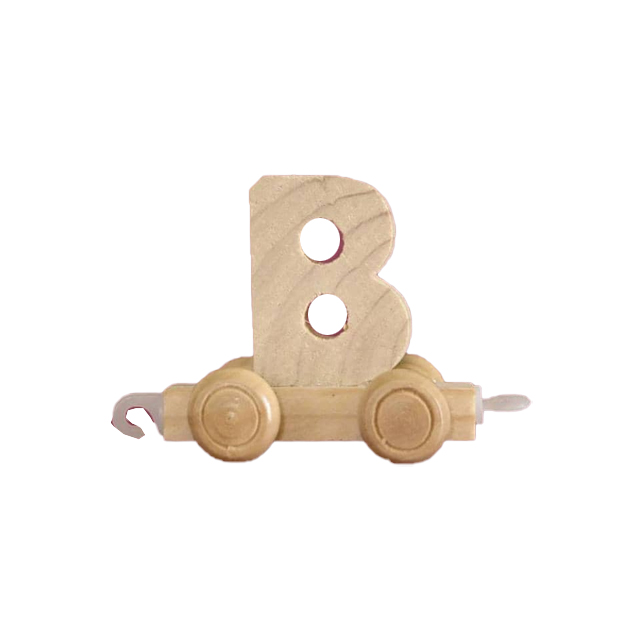 قطار چوبی طرح حروف انگلیسی حرف B