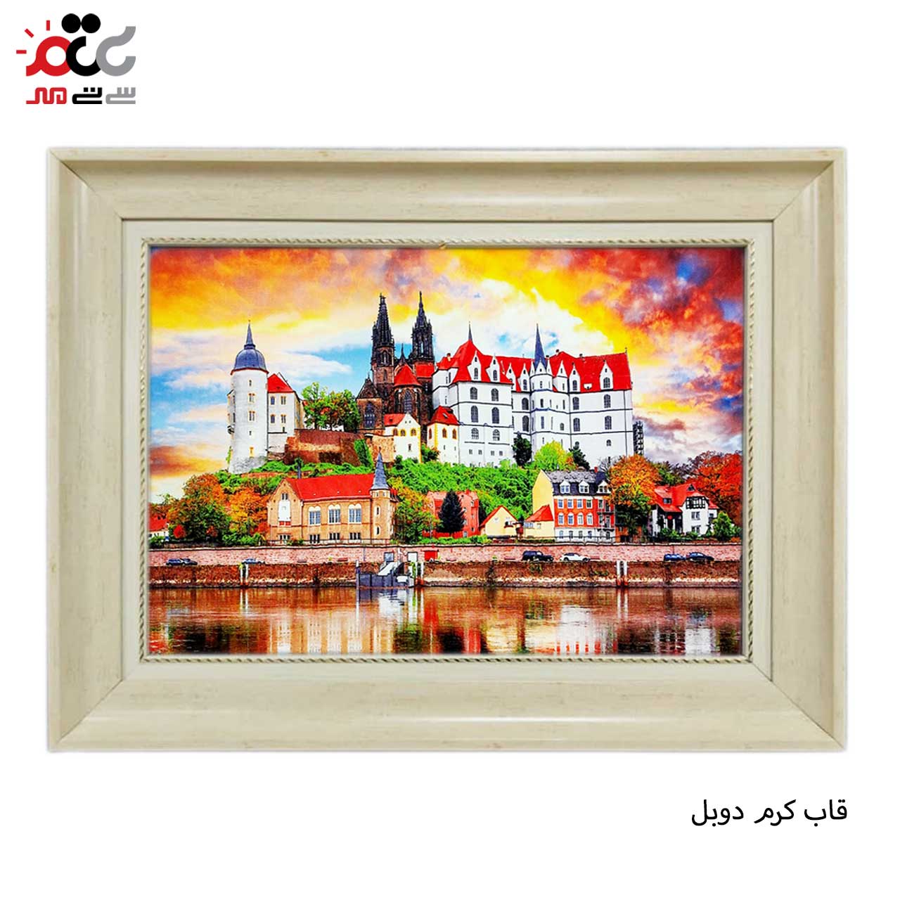 تابلو فرش چاپی طرح رودخانه کد 10001 سایز 70×50 سانتی متری