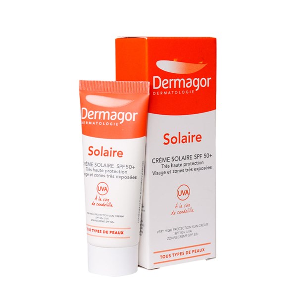 کرم ضد آفتاب بی رنگ درماگور spf50 حجم  40 میلی لیتری