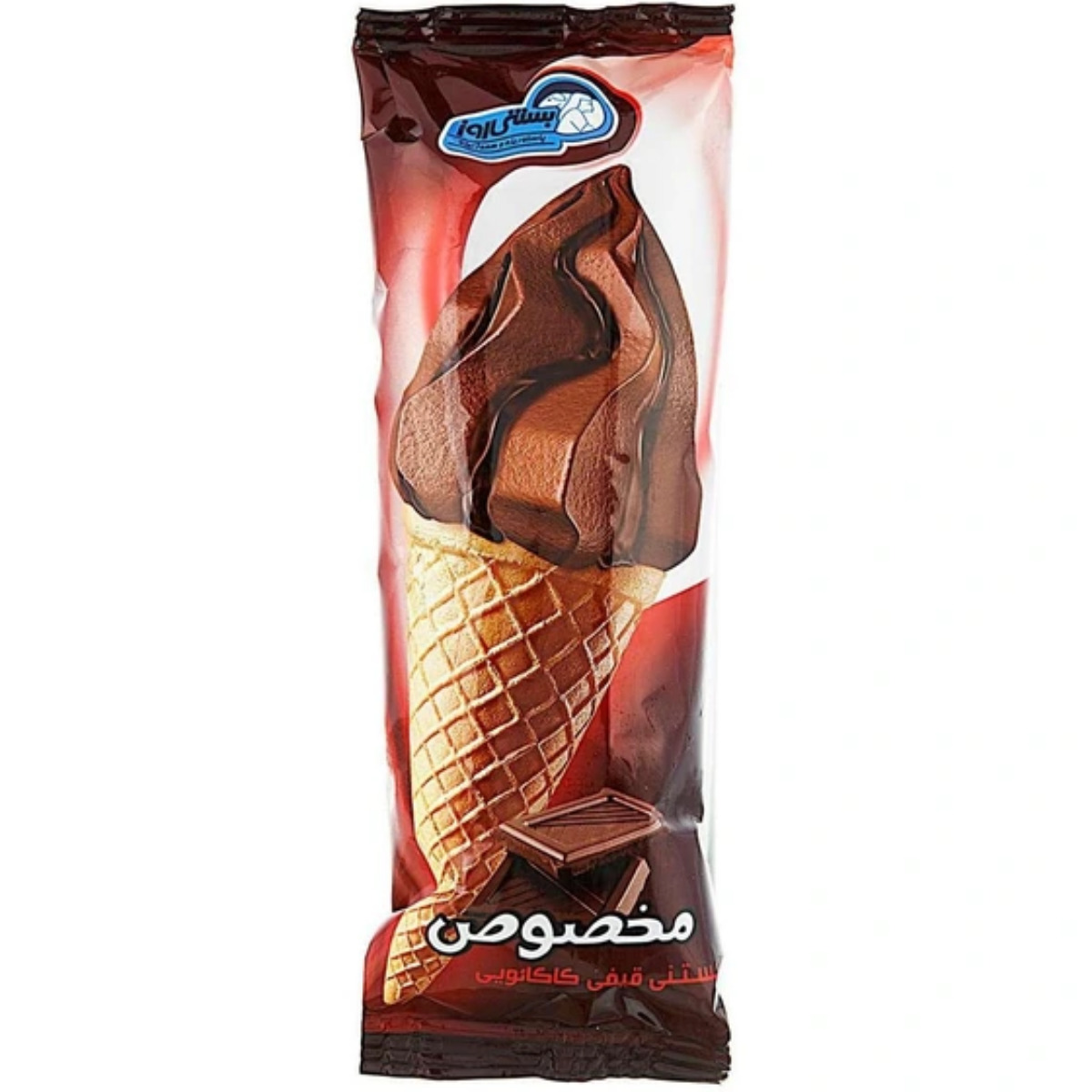 بستنی قیفی کاکائویی بستنی روز 75 گرمی