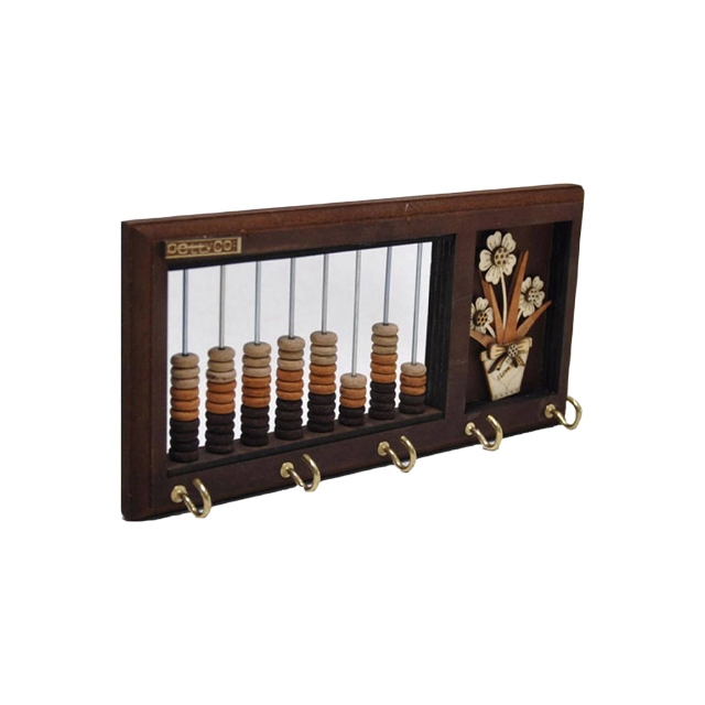 جا کلیدی چوبی طرح چرتکه