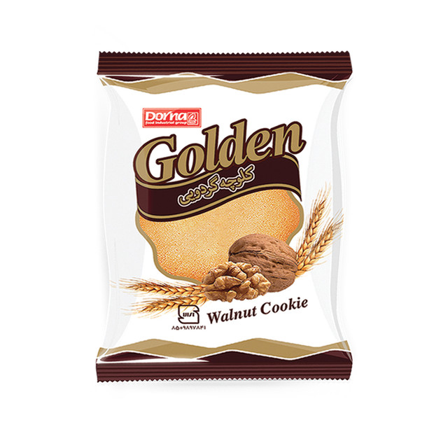 خرید کلوچه گردویی گلدن درنا 85 گرم بسته 24 عددی