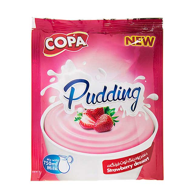 دسر پودینگ توت فرنگی کوپا 125 گرمی