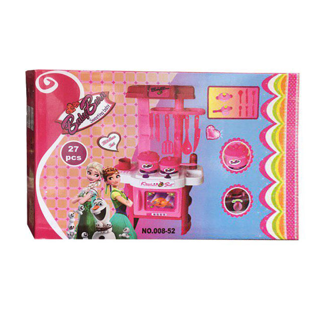 ست اسباب بازی سرویس اجاق گاز طرح آنا و السا مجموعه 27 عددی