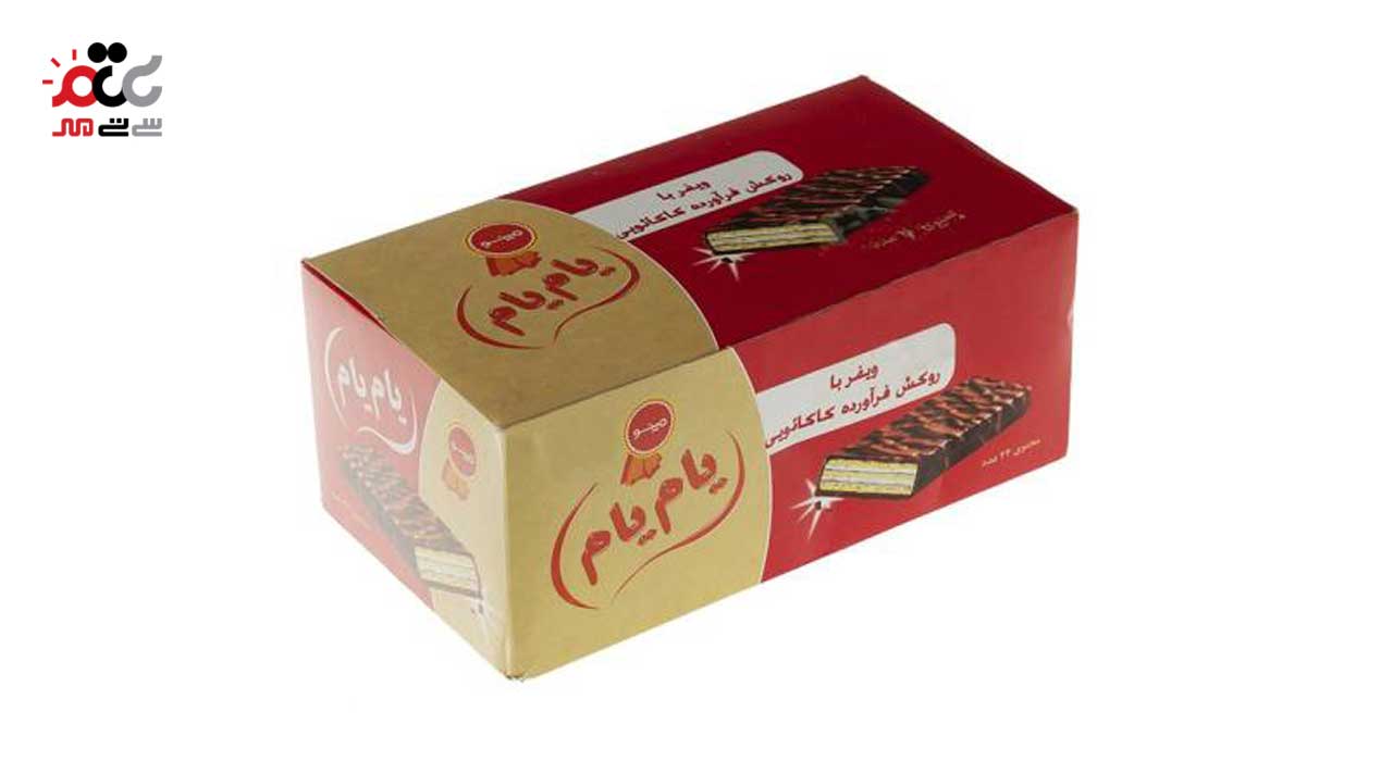 ویفر شیری با روکش کاکائویی یام یام مینو 24 عددی