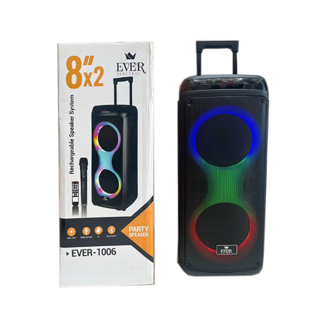 خرید اسپیکر پارتی باکس قابل حمل مدل EVER-1006