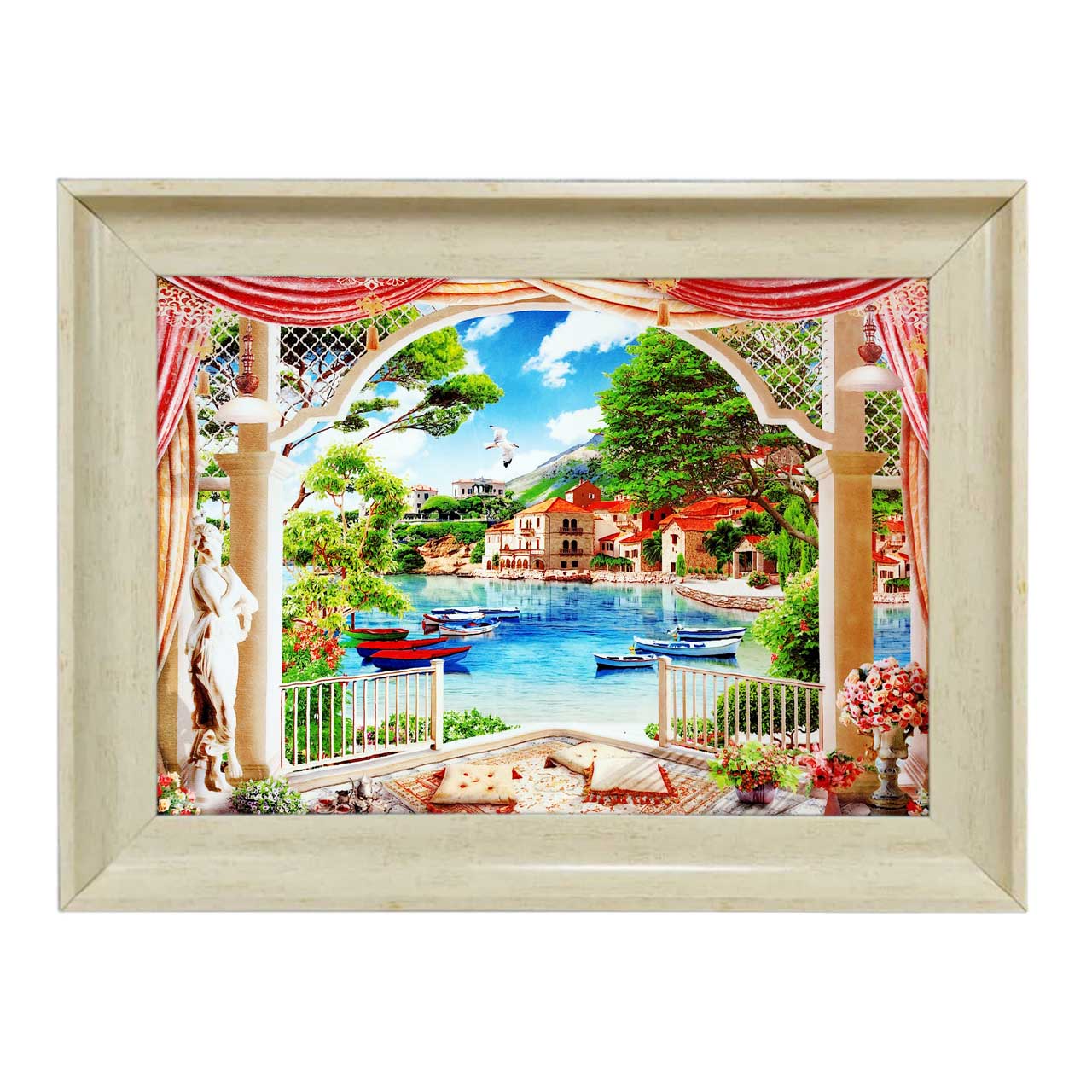 تابلو فرش با زیبا ترین قاب