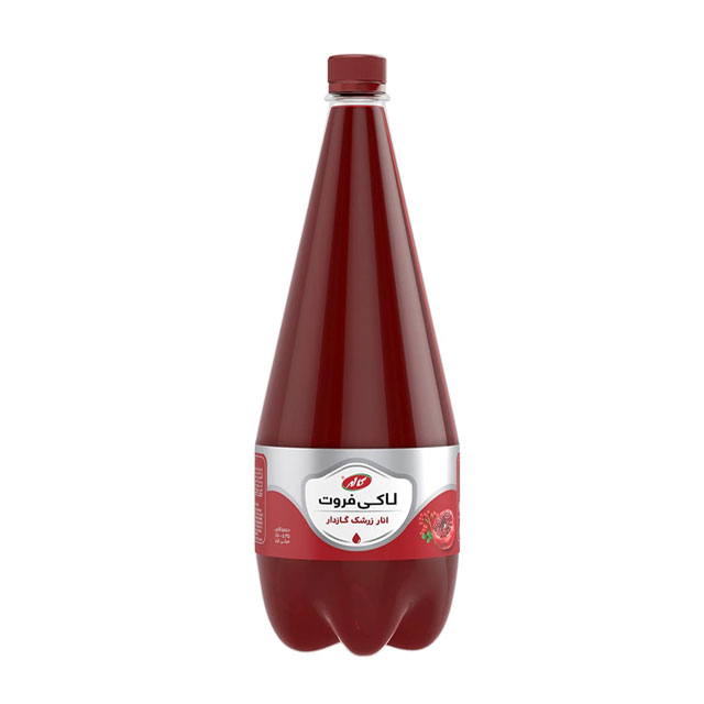 نوشابه لبنی گازدار لاکیدو کاله با طعم انار زرشک 1500 میلی لیتری