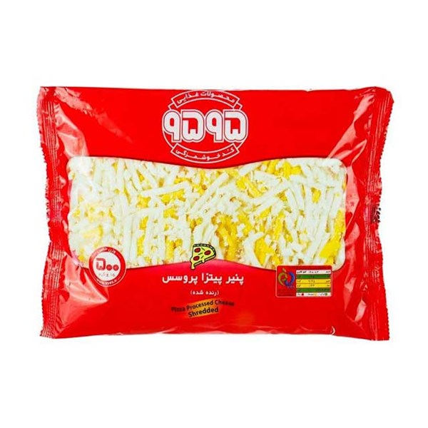 پنیر پیتزا رنده شده رژیمی 9595 بسته 500 گرمی