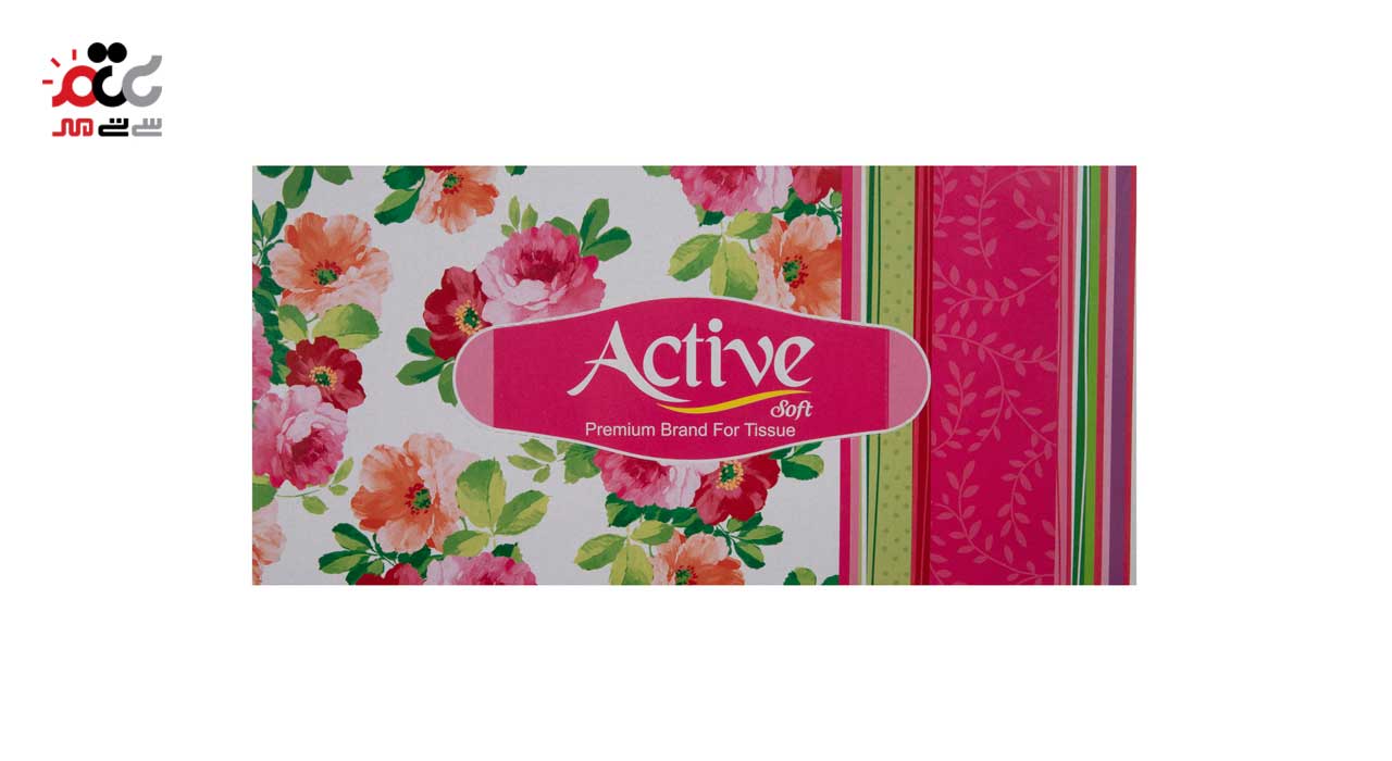 دستمال کاغذی اکتیو 100 برگ دولا