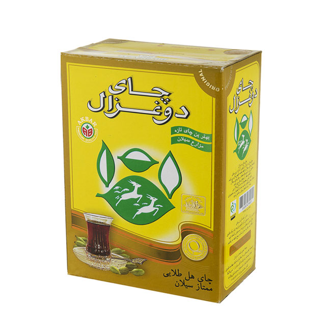 چای سیلان با طعم هل دو غزال 250 گرمی