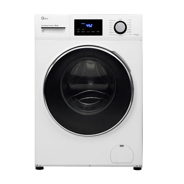 ماشین لباسشویی جی پلاس مدل J8250W ظرفیت 8 کیلوگرم
