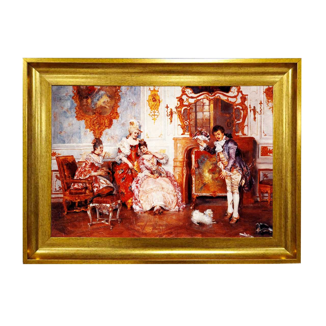 تابلو فرش چاپی طرح قصر کد 11065 سایز 50×50 سانتی متری