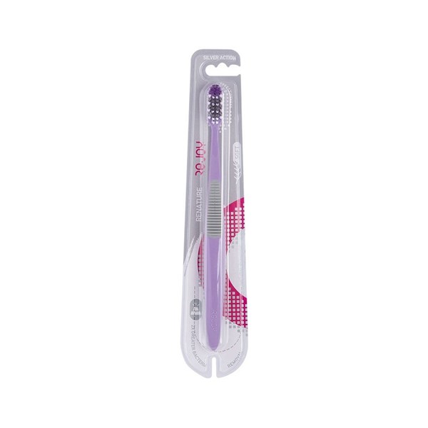 مسواک برس نرم ریجوی مدل Renature Silver Action کد 737 