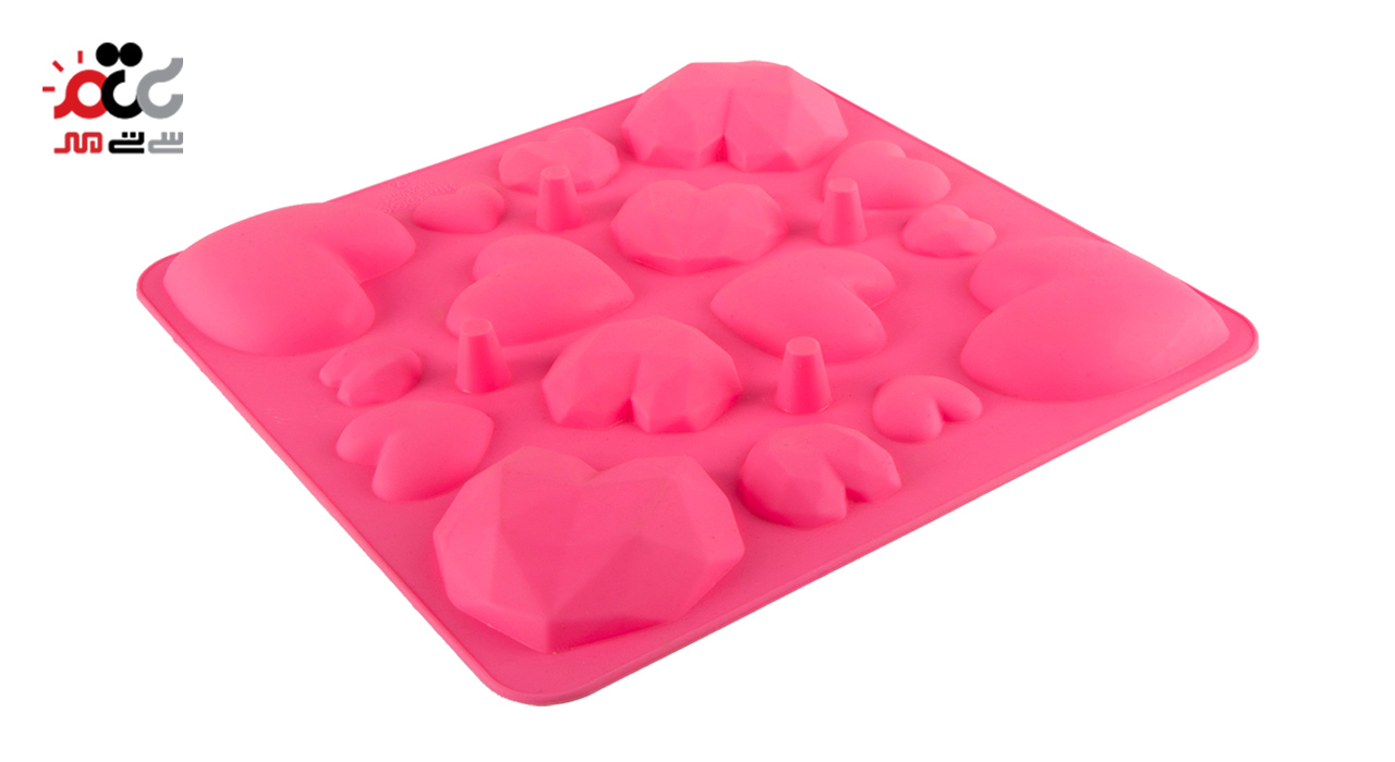 قالب کیک و ژله سیلیکونی مدل قلب