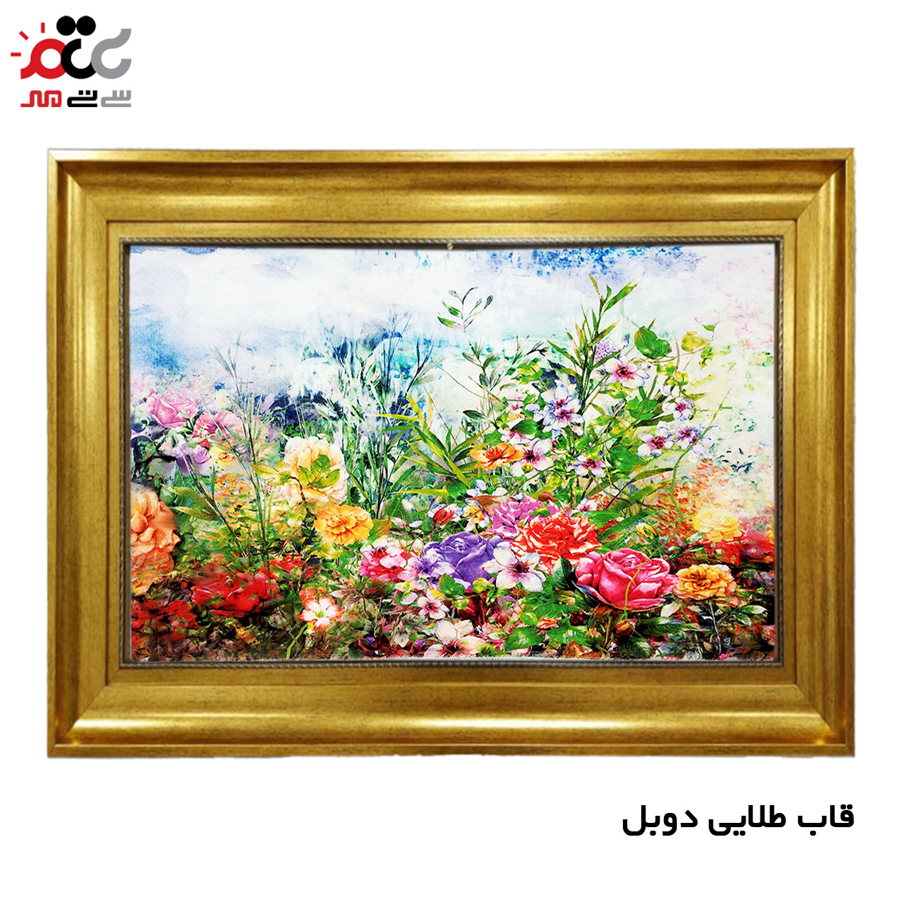 تابلو فرش چاپی طرح گل کد 12031 سایز 70×50 سانتی متری