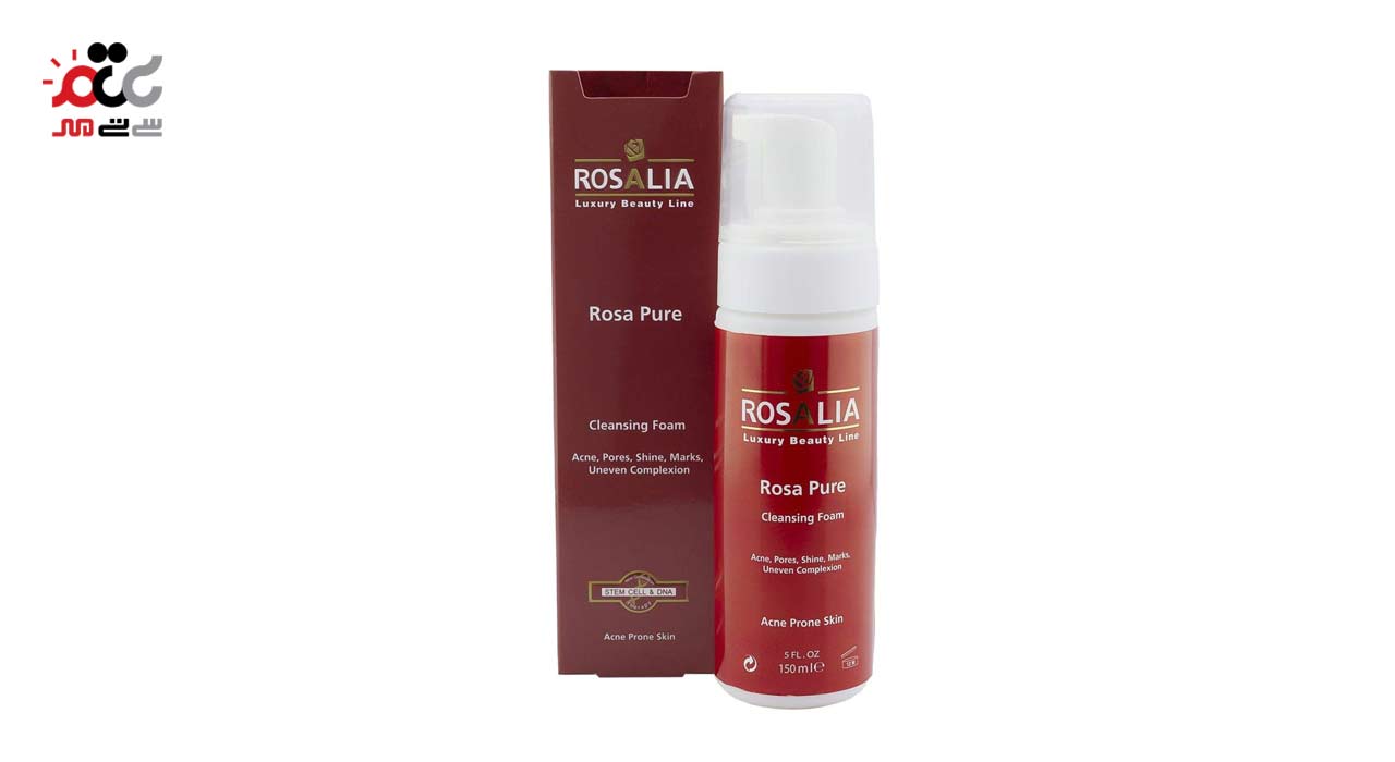 فوم پاک کننده صورت رزالیا مدل Rosa Pure حجم 150 میلی لیتری