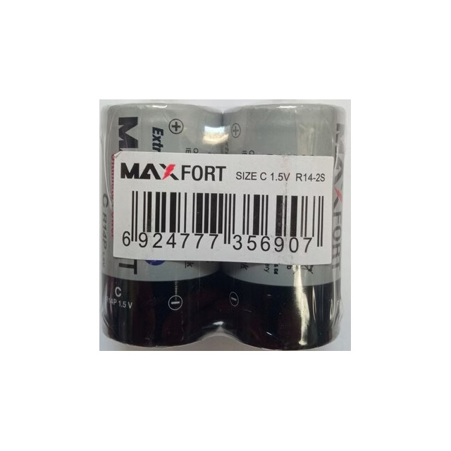 باتری مکس فورت متوسط سری super heavy duty C بسته دو عددی