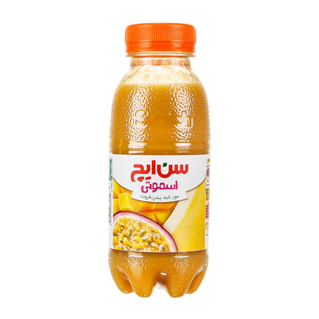 نوشیدنی اسموتی موز و انبه و پشن فروت سن ایچ 300 میلی لیتری