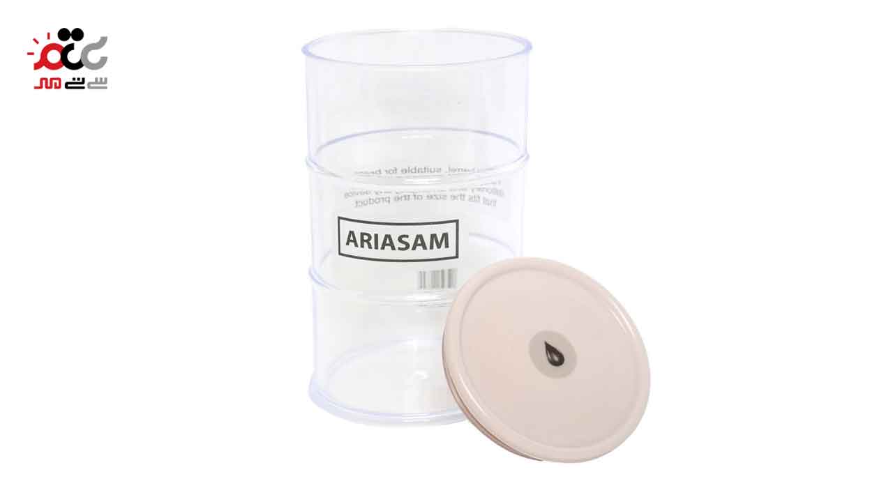 بانکه شفاف آریسام مدل بشکه سایز متوسط