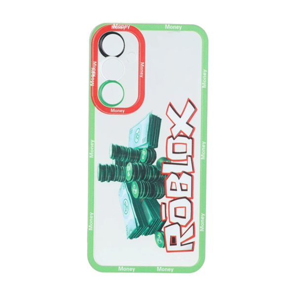 قاب ژله ای طرح دار دور رنگی Samsung Galaxy A54 - کد 141