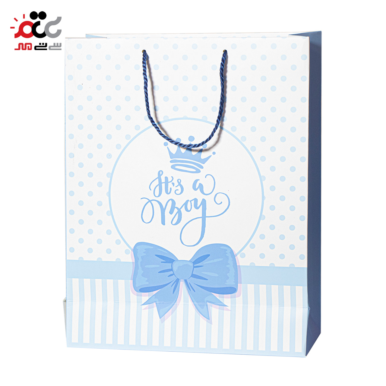 ساک دستی گلاسه طرح پاپیون 