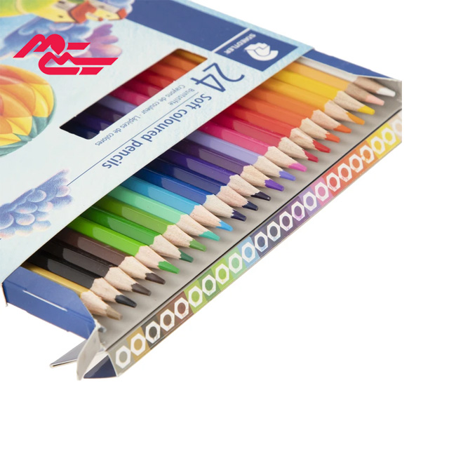 مداد رنگی جعبه ای استدلر مدل 143C24LJ بسته 24 عددی